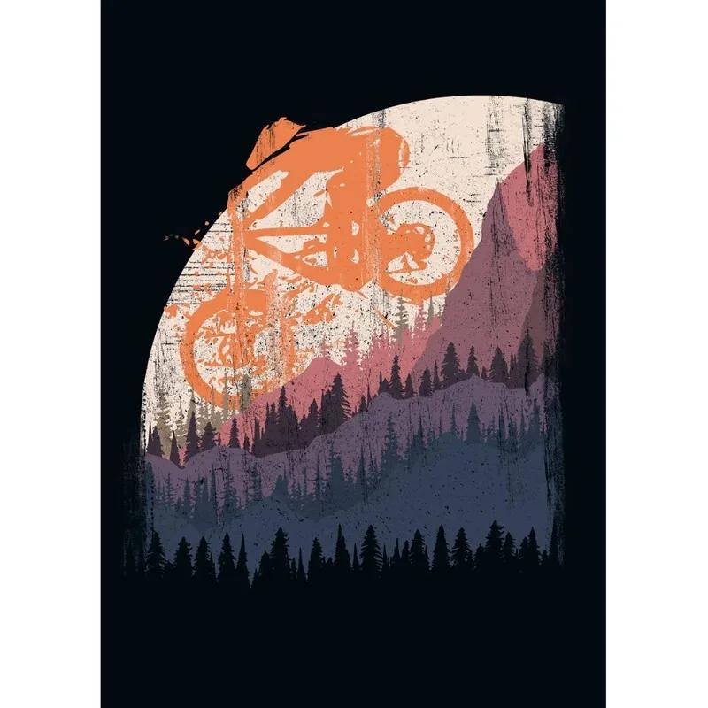 Vintage Mountain Bike Posters Print Canvas Painting Sport Fans Wall Art Picture For Living Room Home Decoration