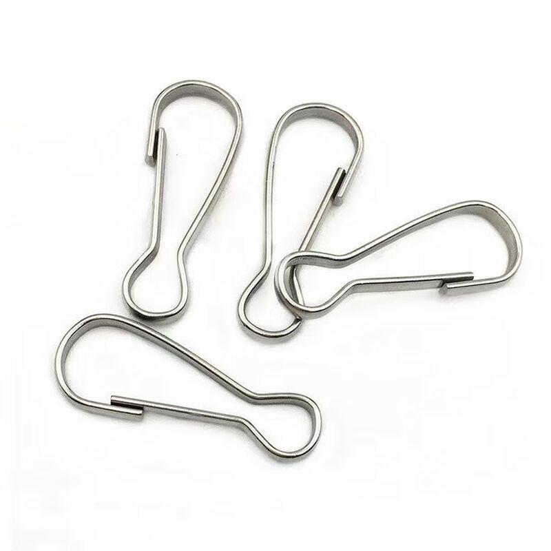 304 Stainless Steel Multipurpose Clips & Hooks, 100-Pack