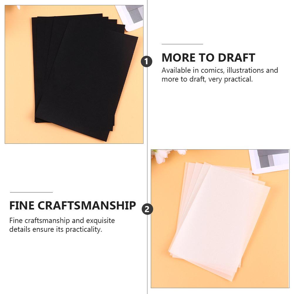 100Sheets Colorful Tracing Paper Multi-Purpose Rubber Stamp Special Paper for Transfer Sketching Drafting Illustration Printing