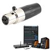 5pcs 4-Core Female Plug Mini XLR Audio Microphone Connector