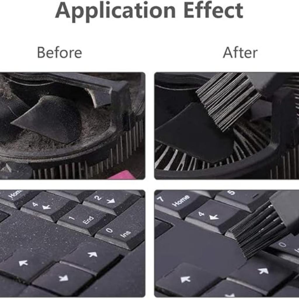 Keyboard Brush,Portable Nylon Anti Static Brush Kit Fit for MacBook Laptop,Phone,Computer Keyboard,Car Interior Detailing,Razor Cleaning Brush