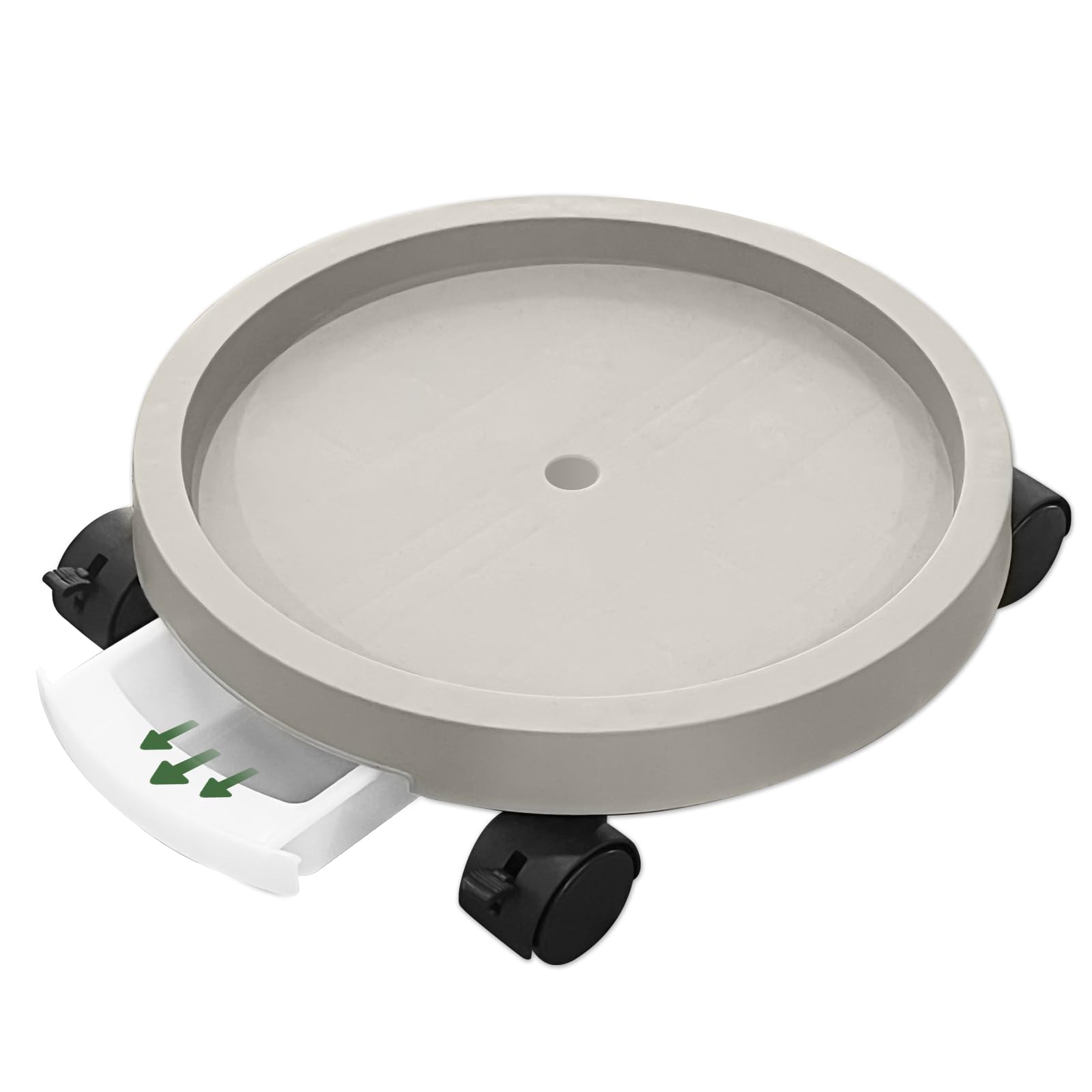 

Eize Горшок для цветов с резервуаром для воды для цветов Цветочный цветочный горшок Внешний диаметр Подставка, Подставка, Колесики, Запираемый, Поддон, Комнатные растения, Подставка, белый