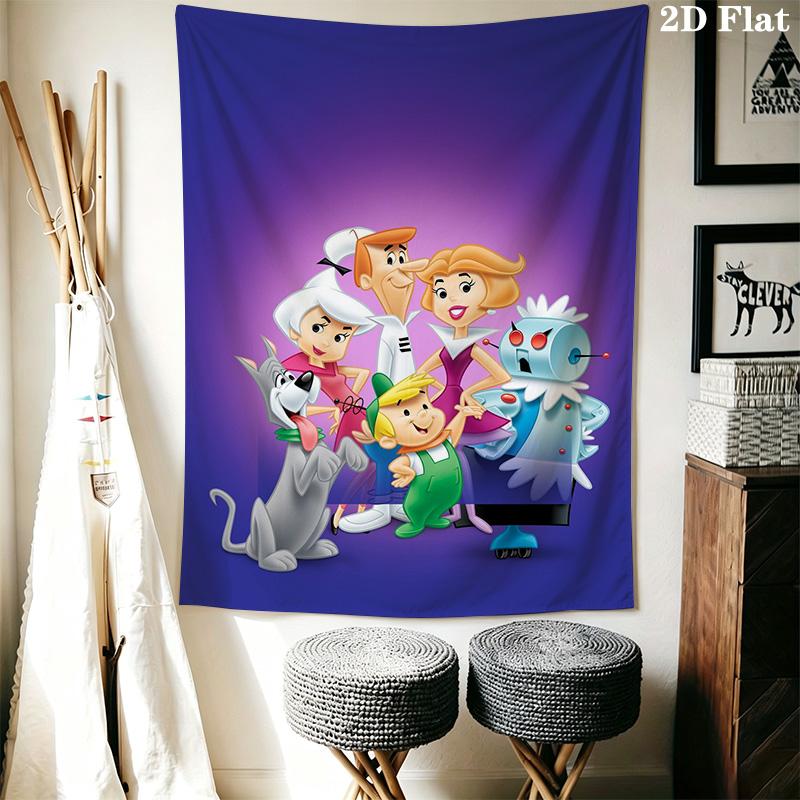 Cartoon Jason Family Pattern Home Decor Tapestry, Wall Hanging, Decorative RV Wall Cloth.ZGT0914240