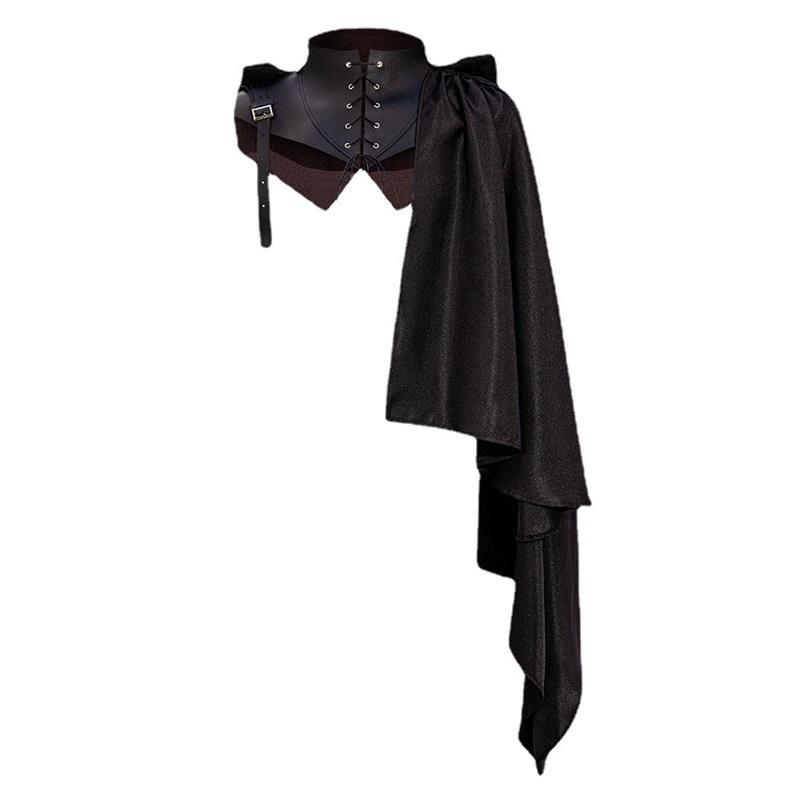 

Средневековый плащ Хэллоуин Кос Плащ Сценическое представление Вечеринка Дьявол Одевание Вампир Плащ