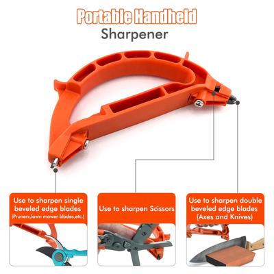 Outdoor Portable Handheld Knife Sharpener  Multifunctional Sharpening Tool Scissors Agricultural Scissors Axe Heads