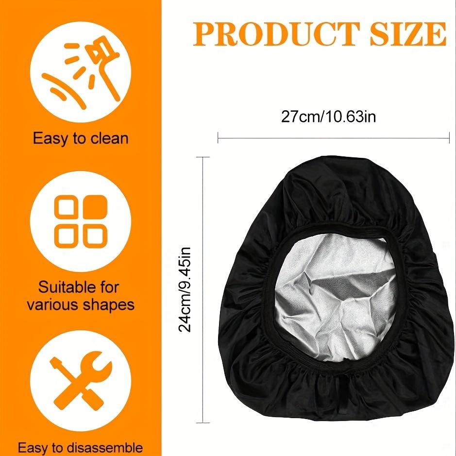 Black Seat Cover 1pc Elastic Bicycle Seat Cover Black Rainproof Seat Protector for Travel & Outdoor Cycling, Bike Seat Cushion