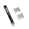Tournevis manuel 8-en-1 Type stylo Portable Multi-spécifications Avec tête de tournevis magnétique Outil de tournevis Tête de tournevis haute densité
