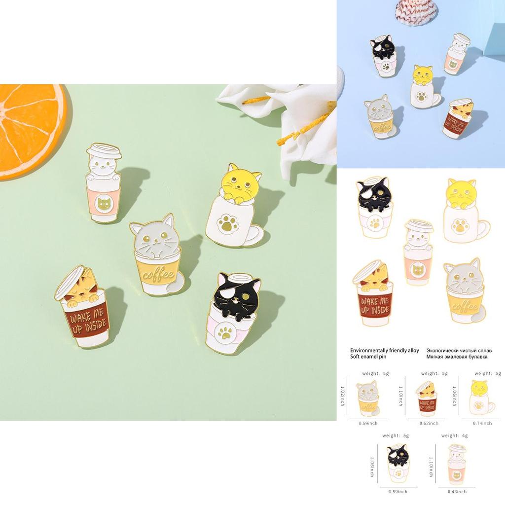 Adorable Japanese Cat Brooch Cute Animal Enamel Pin Fashionable Accessories For All