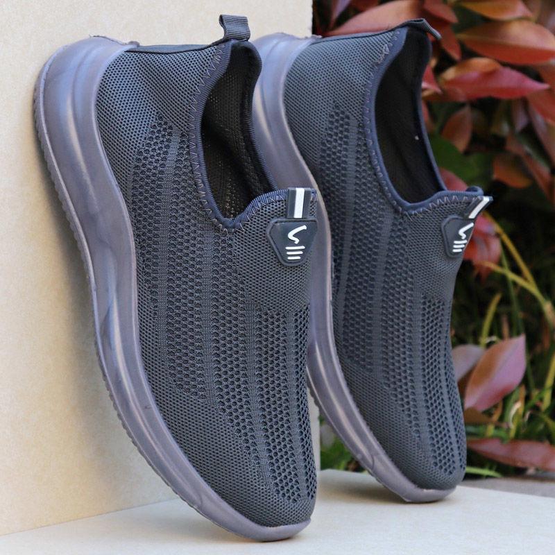 Summer new mesh soft-soled casual shoes one-foot cover lazy shoes medium light walking shoes sports shoes