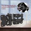 Heavy Duty Self Closing Gate Hinges for Wooden Fences Gates, 90 Degree Adjustable Gate Door Hinges Hardware Kit 2 Pack