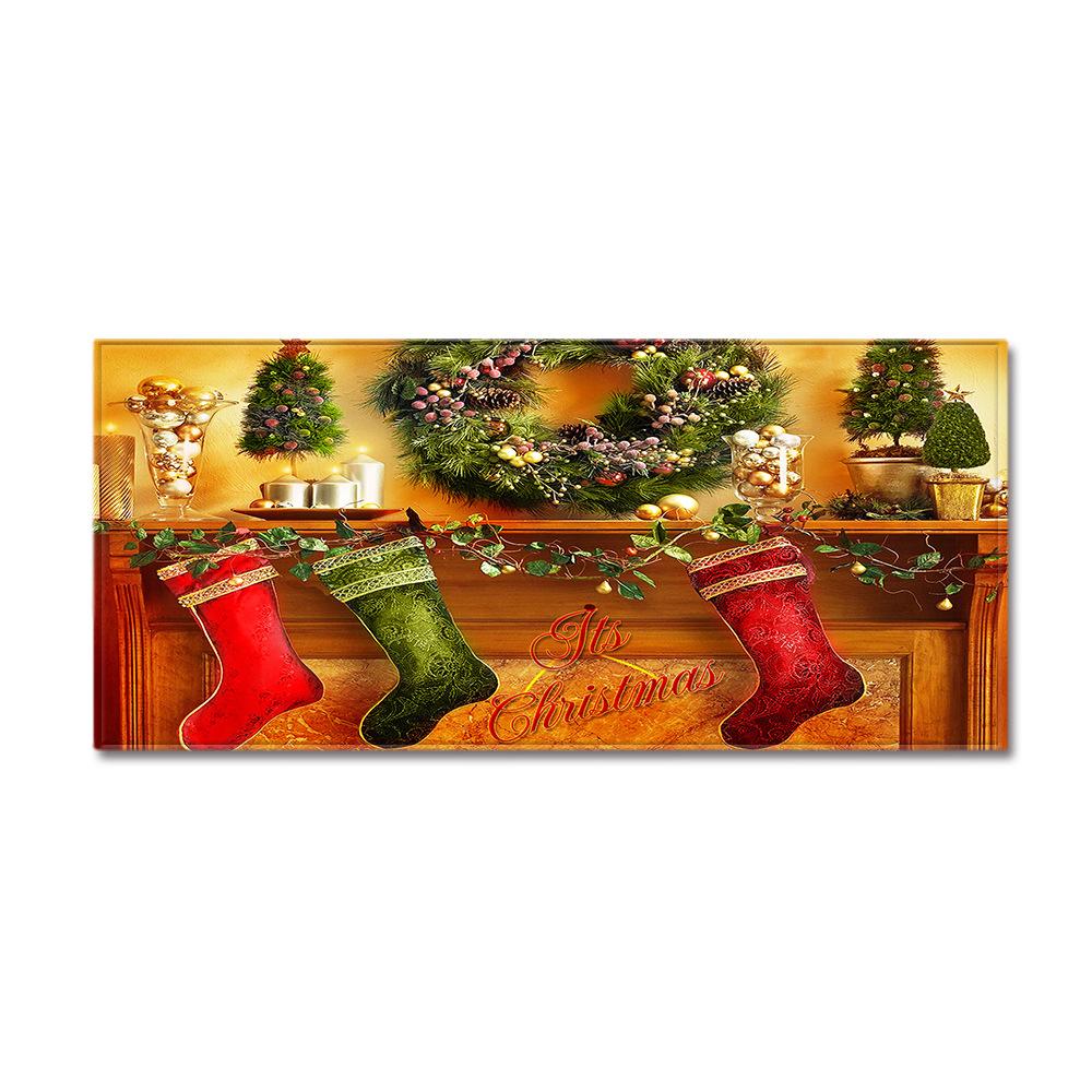 Christmas Kitchen Sand Carpet Doormat Long Floor Mat