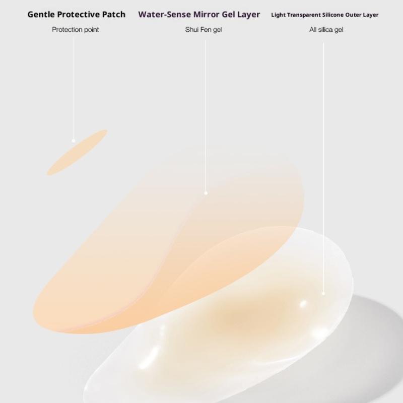 1Pair Silicone Nipple Covers Seamless Reusable Skin-Friendly Liners Adhesive Breast Boob Tape Invisible Chest Stickers