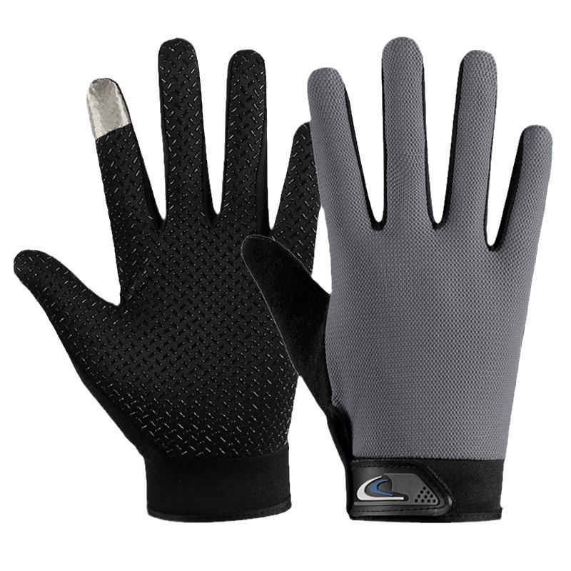 Unisex Thin Breathable Non-Slip Cycling, Fishing, and Fitness Gloves with Sunscreen Protection