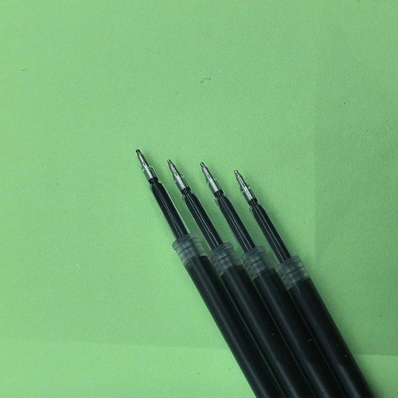 Black Click Pen Refill 10-Pack, Large Capacity Quick-Dry Gourd Head for Study