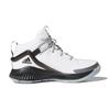 Adidas Lockdown J Fabric Non-Slip Durable Mid-Top Kids Basketball Shoes Kids Sneakers White Black GZ3084
