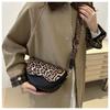 Minimalist Saddle Bag for Women Solid Color Faux Leather Crossbody Purse Trendy Single Shoulder Bag CLE