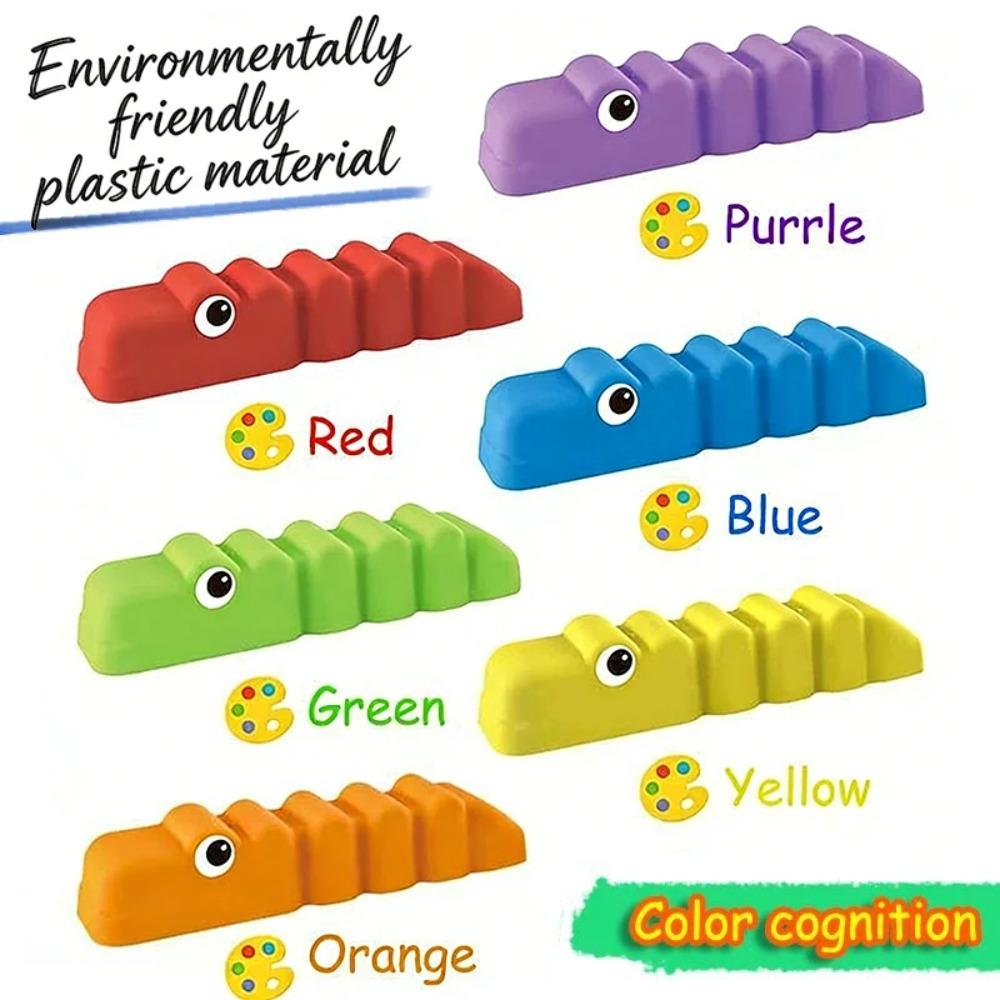 6PCS/Set Stepping Stones Balance Training Beam Crocodile Stepping Stones Parent-Child Game