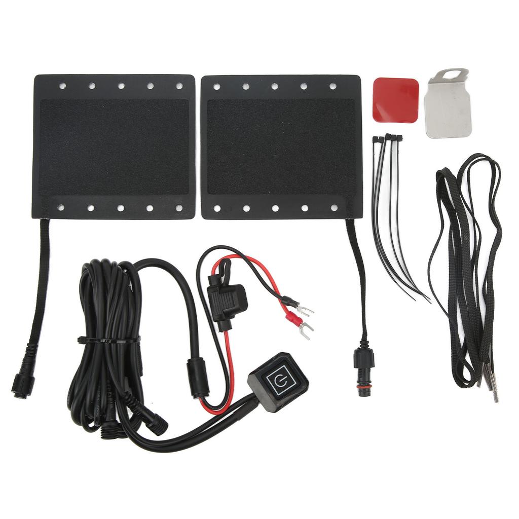 1 para Motocyklowe Elektryczne Ogrzewane Nakładki na Rękojeści Wodoodporne SAE 5 Poziomów Ogrzewane Pokrowce na Gripy 12V