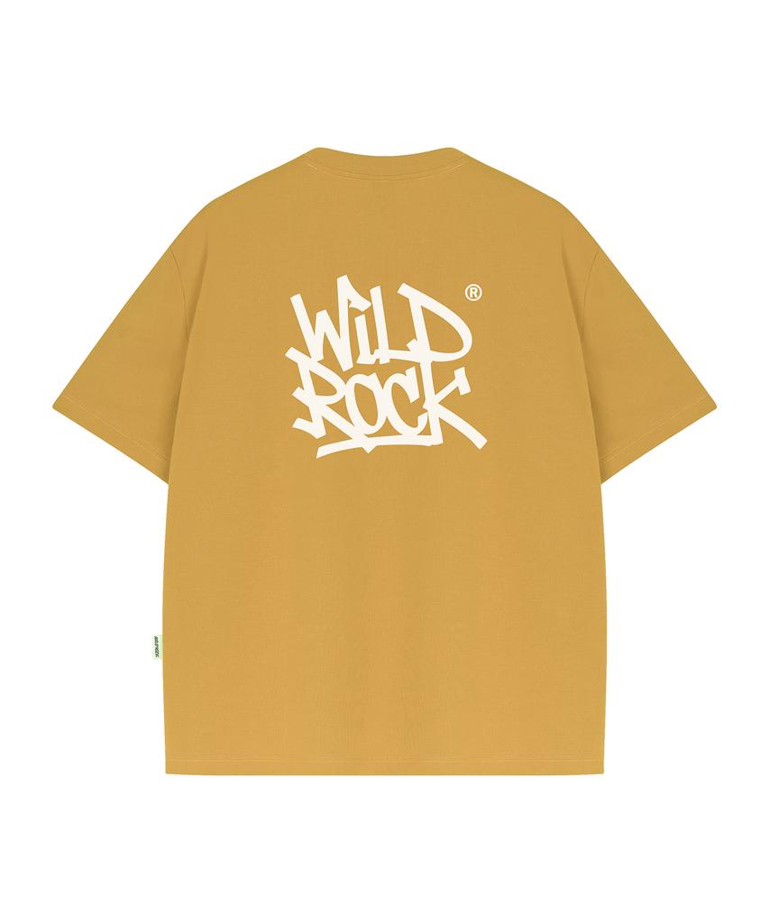 WILDROCK Tag Logo Cool Cotton Oversized Short Sleeve T-Shirt