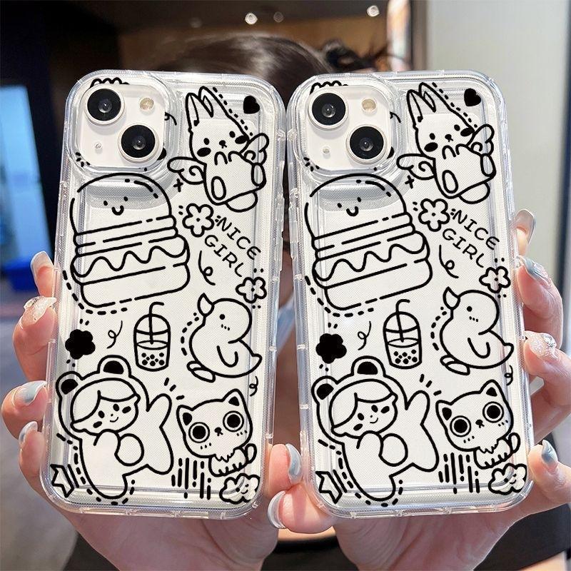 Cute Cartoon Premium Sense Niche Application Iphone14 Apple 13 Mobile Phone Case 12 Silicone 15promax Factory