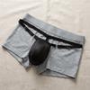 3D Front Padded Briefs Adjustable Men Shapewear T-back Sponge Cup Pad Thongs  Cosplay