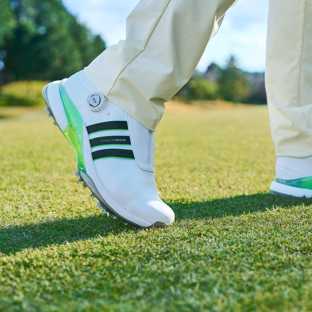 adidas Tour360 24 BOA IF0251 Men's Performance Sports Shoes Cloud White / Core Black / Green Spark