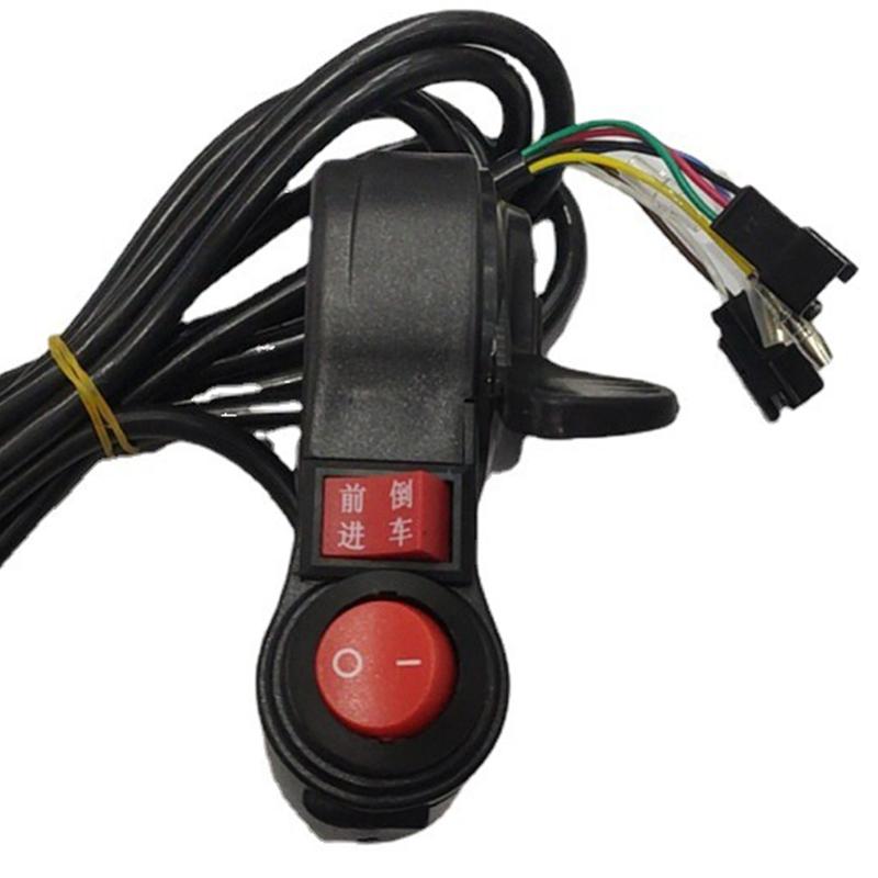 1 Piece E-Bike Scooter Accessories Electric Bicycle No Display Thumb Switch + Reversing Electric Vehicle Adjustment Handle
