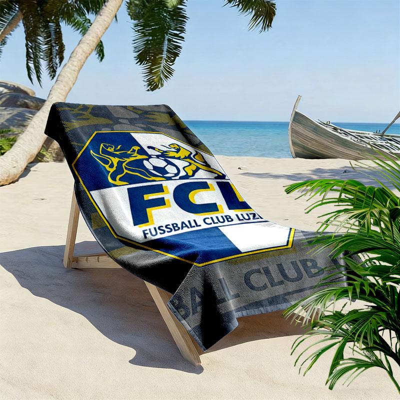 FC Luzern Print Beach Towel, Large Soft Quick Dry Towel for Beach Camping Swimming