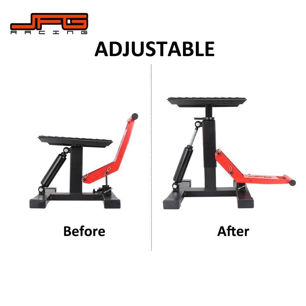 Motorcycle Stand 1000Lbs Capacity Lift Universal Hoist Table Height Adjustable Lifting Repair Maintainance Electric Dirt Bike