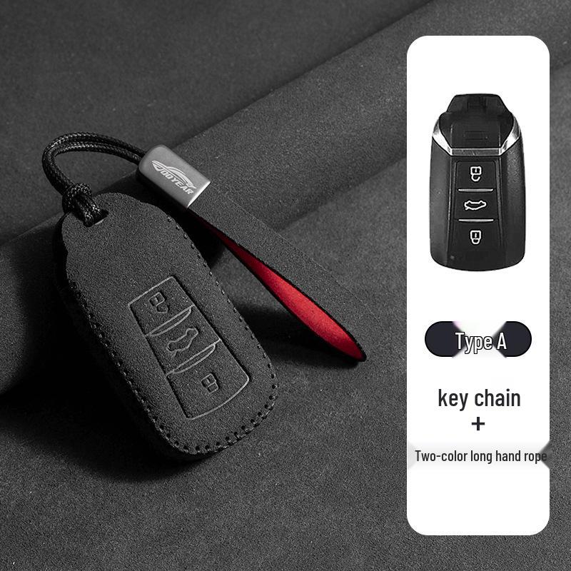 Dongfeng Fengshen Yixuan Key Case for AX7 Car - Suede Metal Buckle, Suitable for EV Shell and GS models.