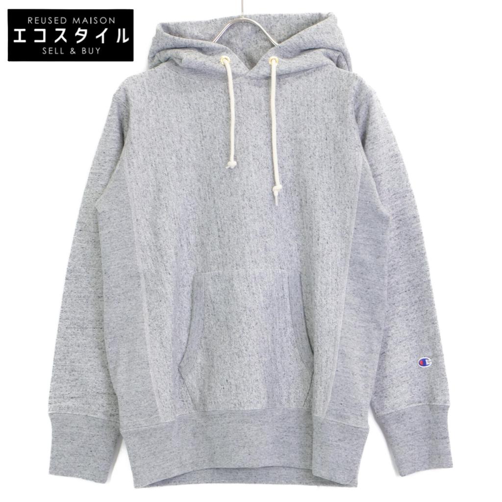 Champion [Excellent Condition/25% Stainless Steel] C8-Z101 Reverse Weave(R) Hooded Sweatshirt/ Tops M grayUsed