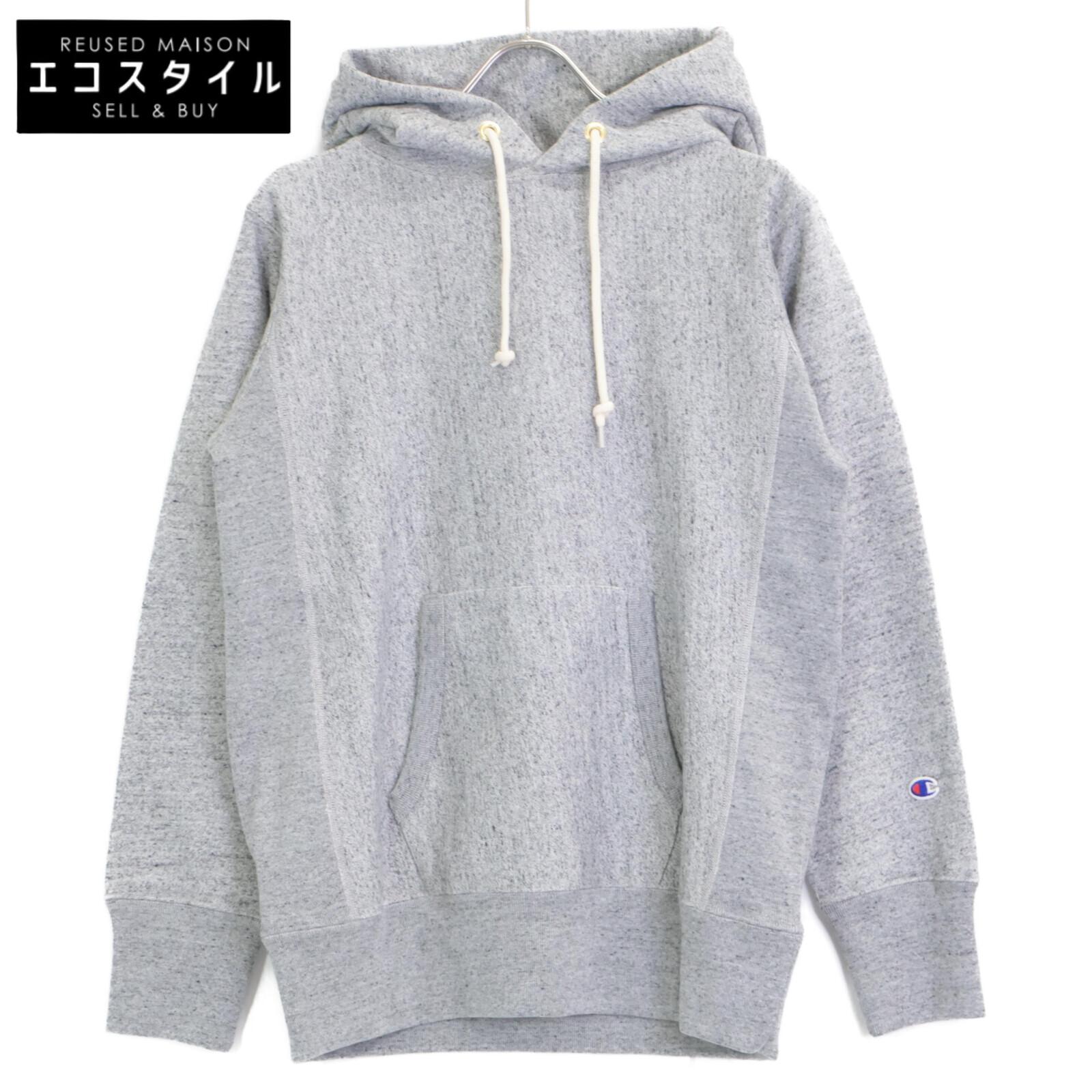 Champion Excellent Condition25 Stainless Steel C8-Z101 Reverse WeaveR Hooded Sweatshirt tops M grayUsed 7500₽
