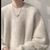 Herren Damen Pullover 2026 Winter Trendig Lässig Einfarbige Rundhals Strick Pullover Top