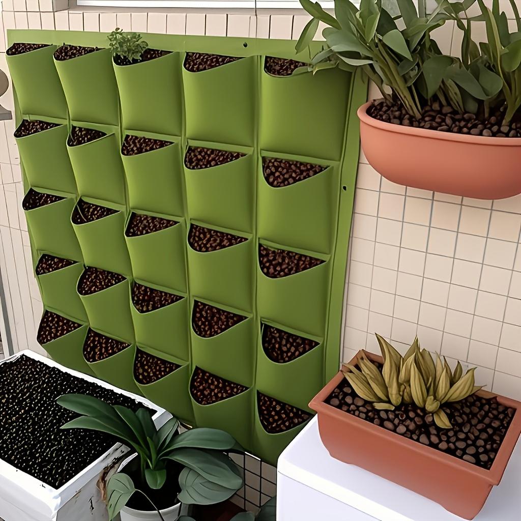 18-Pocket Vertical Garden Planter  Lightweight Wall Mounted Planting Bag