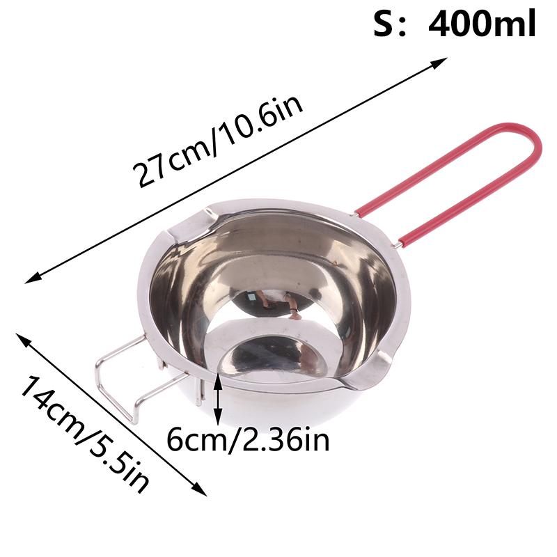 

Нержавеющая сталь Воскотопка Длинная ручка Ароматическая свеча Мыло Шоколад Масло Принадлежность для изготовления мыла ручной работы Инструменты для поделок своими руками 400ML