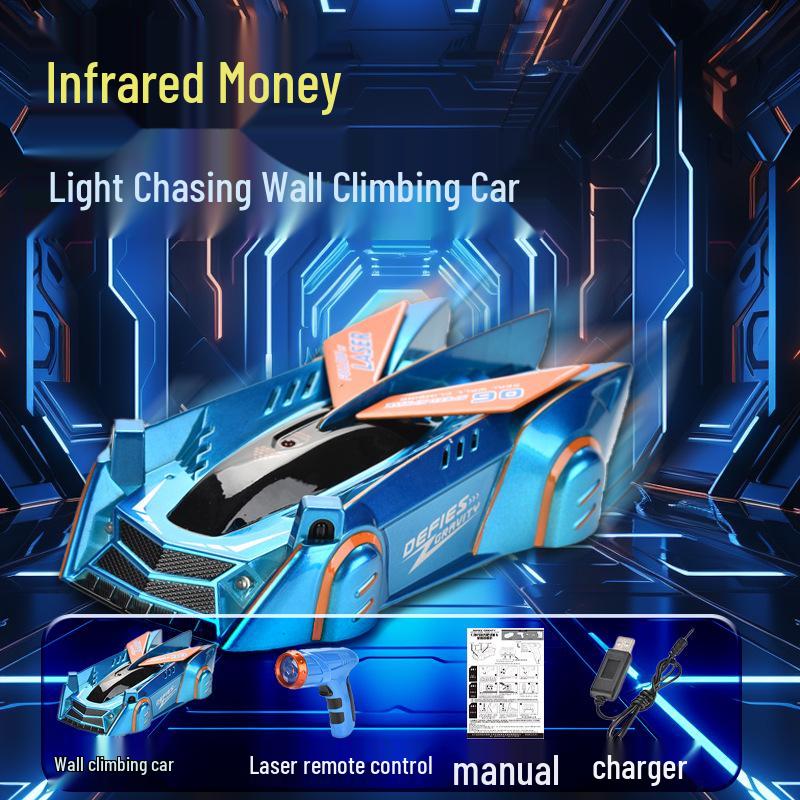 

Wall-Climbing Light-Chasing Remote Control Car: Infrared Stunt Toy for Kids