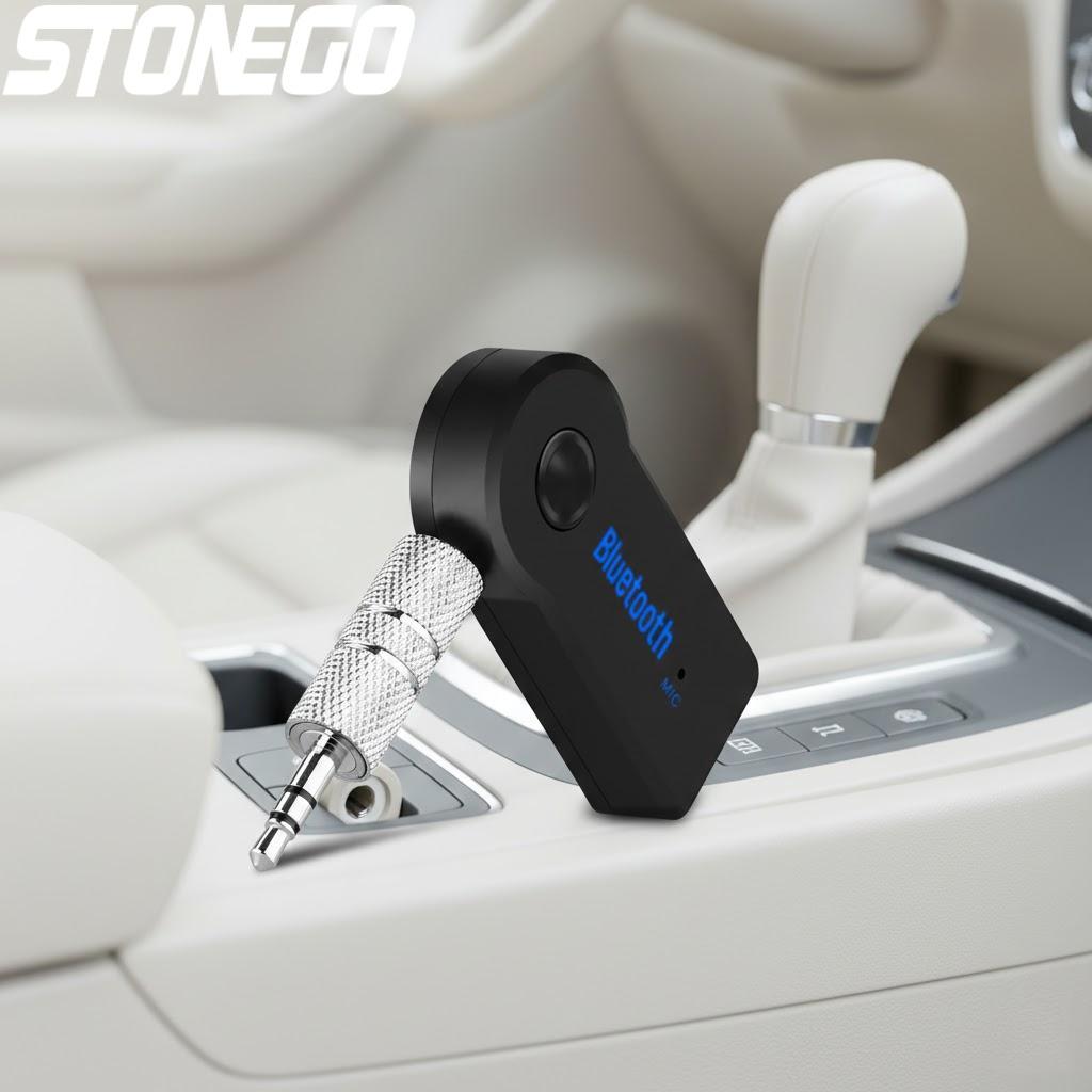 Wireless Bluetooth Car Audio Stereo System Hands-Free Microphone Wireless Aux Music Receiver Adapter