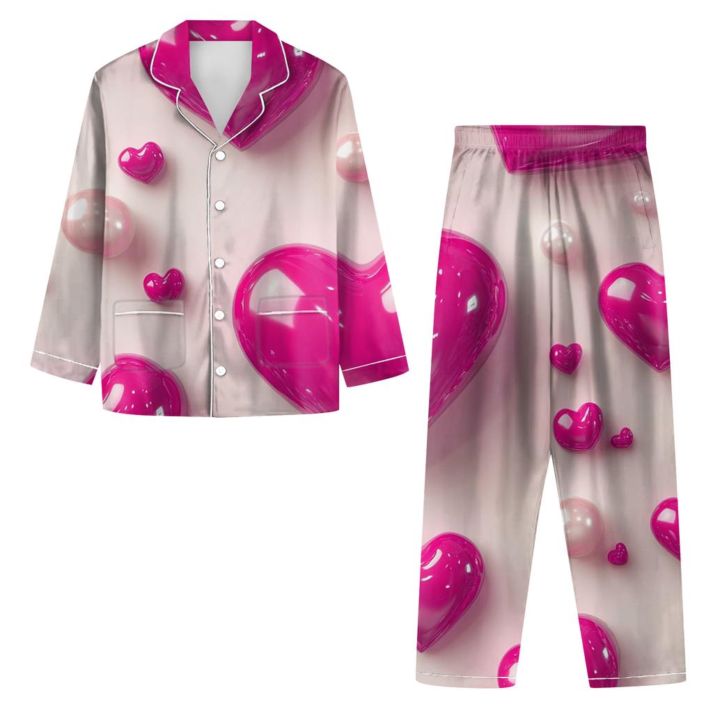Ladies' Long Sleeved Long Pants Casual Home Set