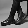Mode Herrenmode Lässige Stiefel Herbst Winter Design Bequeme Arbeitsschuhe Echtes Leder Business Dicke Sohle Rutschfest Herren Stiefeletten