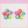 Stressrelief Spinner With Silicone Bubbles For Kids And Office Desk Use