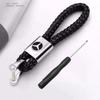 Metal Leather Keyring Man Women Luxury Car Keychain For Mercedes Benz C200 C300 W168 W220 W210 AMG CLA GLA GLB GLE A B C E Class RL3