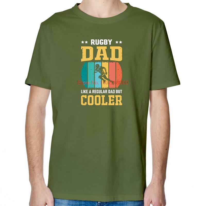Rugby Dad Like A Regular Dad But Cooler Vintage Shirts Graphic Tee Tops TShirt New Arrival Goods Cotton Mens TShirts