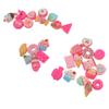 30 Pcs DIY Food Charm Dessert Cake Ice Cream Bread Donut Cookies Candy DIY Decoration Material