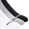 Skechers 3PPK Qtr Crew Socks, Unisex white Socks