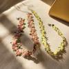 Elegant Blommig Spets Chokerhalsband Justerbart Romantik Smyckestillbehör för Trendiga Kvinnor och Flickor Daglig Användning