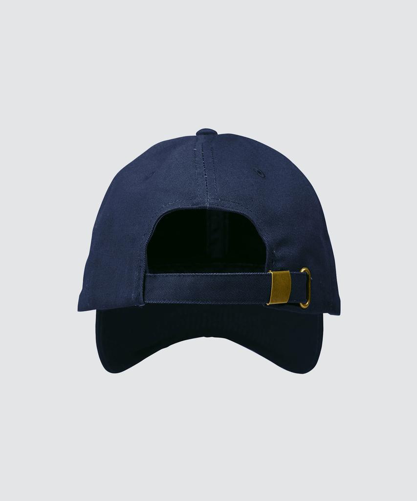 Yunaitideuaeseul Plain Low Cotton Ball Cap_Navy