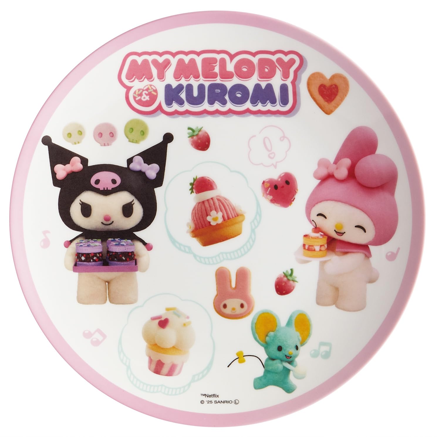 

Skater Меламин Sanrio My Melody Kuromi Тарелка Netflix, 20 см, & Дизайн, Для девочки, MPL20P-A