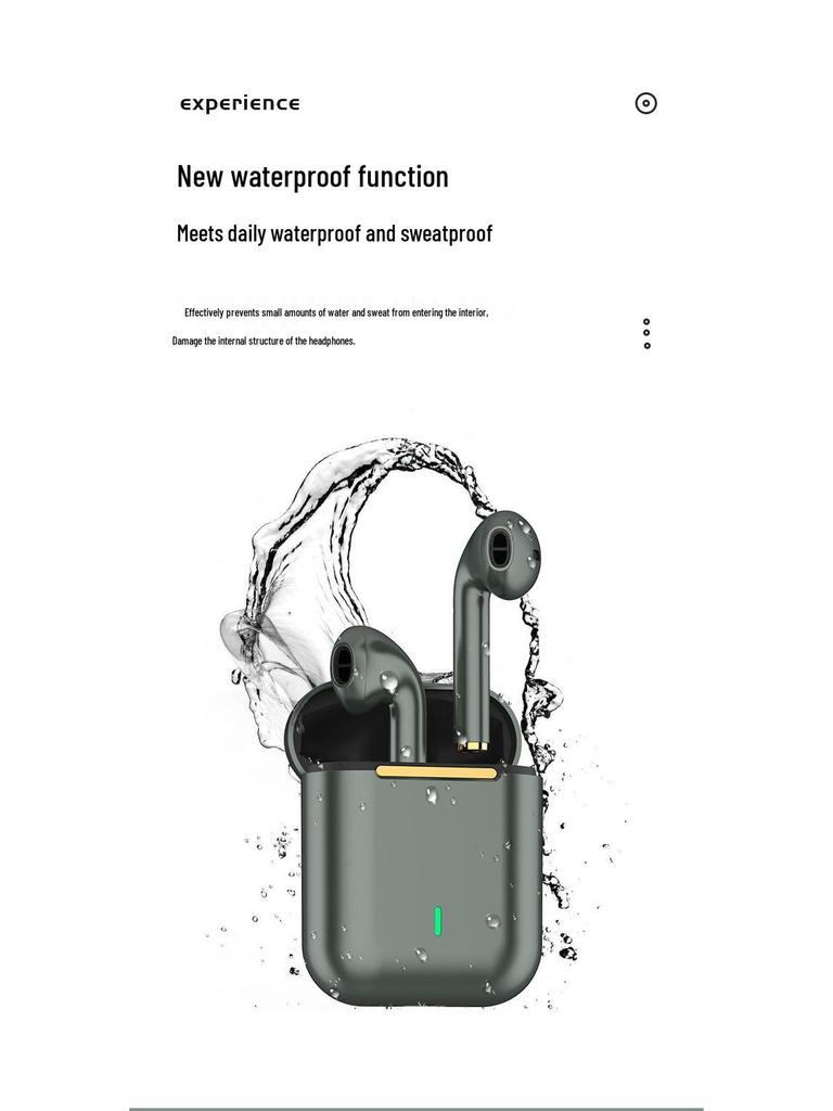 J18 Bluetooth TWS True Stereo Wireless Sports Earbuds: Binaural In-Ear, Noise-Canceling, Long Battery Life