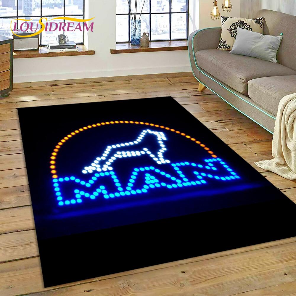 Tappeto con stampa 3D con logo di camion Man per soggiorno, camera da letto, arredamento per la casa, tappetino antiscivolo, decorazione per divano, zerbino, regalo per bambini