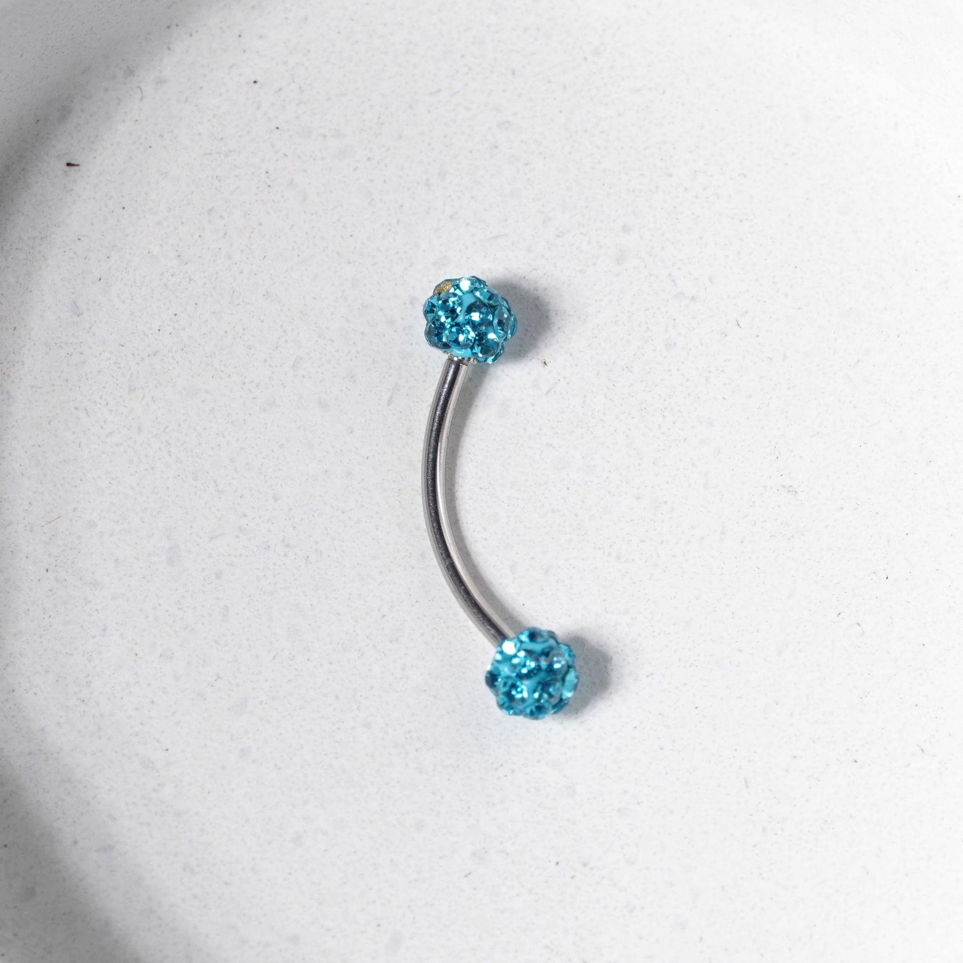 

Stainless Steel Flash Eyebrow and Lip Piercing Jewelry 1.2*6mm